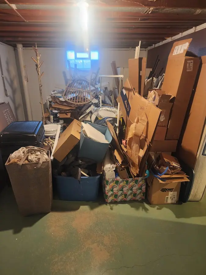 Roll-off dumpster container at job site for Yard Waste Dumpster Rental in West Salem